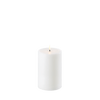 Uyuni LED Bloklys, Nordic White, Smooth, Ø10,1 x H15 cm