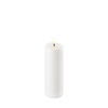 Uyuni LED Bloklys, Nordic White, Smooth, Ø5,8 x H15 cm